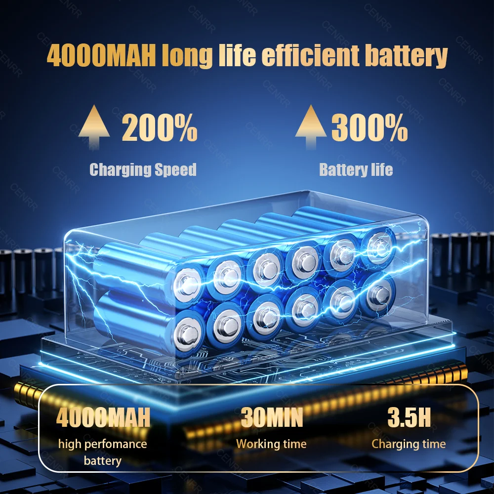CENRR 895000PA Car Vacuum Cleaner Portable Wireless Cleaner Powerful Strong Suction Handheld Cleaning Machine for Home Appliance 3