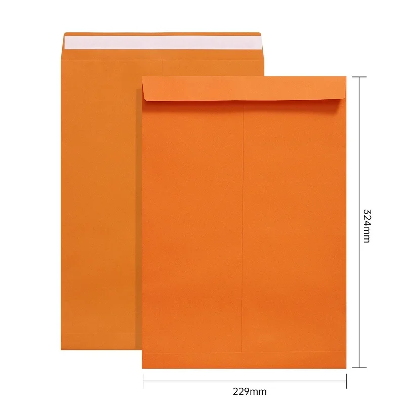 A4 Envelope Kraft Paper Self Sealing Bag Document Packaging Bag 50pcs/lot