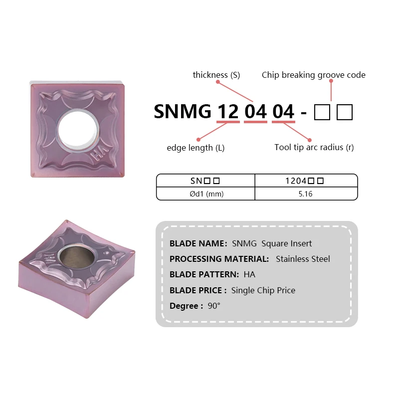 XCAN SNMG 카바이드 인서트 SNMG120404-HA, MSSNL MSNR 외부 터닝 공구, 거치대 MSNR1616 MSNR2020 MSNR2525 CNC 터닝 공구