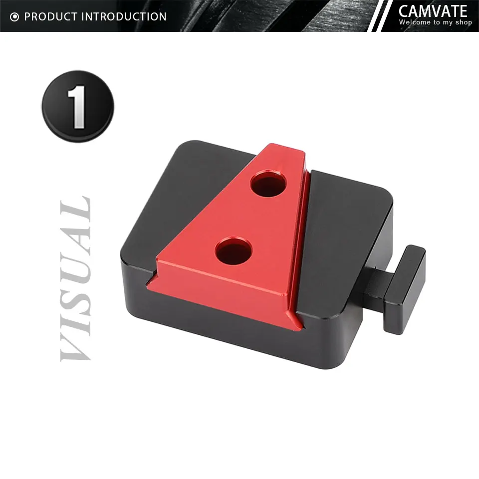 V-Lock Quick Release Base Station and Wedge Kit With 1/4 Mounting Threads Holes
