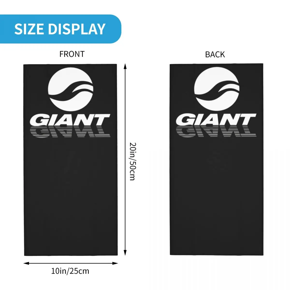Giant-Bike Bandana Neck Gaiter Printed Face Scarf Multifunction Cycling Scarf Outdoor Sports For Men Women Adult Washable