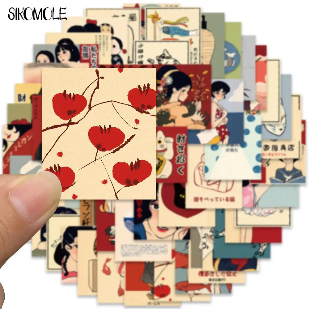 10/30/50PCS Cartoon Spring Day Japanese Style Graffiti Stickers Kawaii DIY Travel Luggage Guitar Fridge Laptop Sticker Kid Decal 4