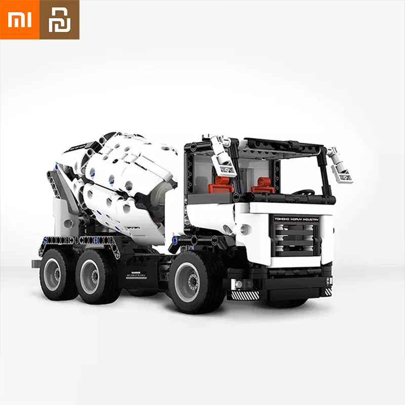 

Xiaomi Youpin Toy Car Automobile Engineering Mixer Truck Building Block Assembly Building Block Assembly Model Child Gift