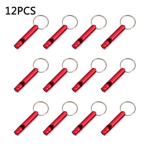 Referee Signal With Keychain Portable Loud Sound Hiking Camping Aluminum Alloy Emergency Whistle Outdoors Sports Survival