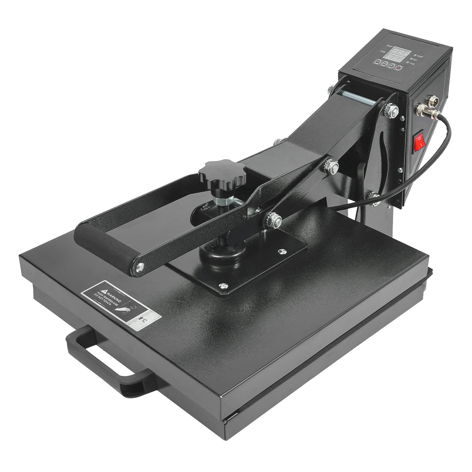 38x38cm Heißprägemaschine 1400W T-Shirt Rucksäcke Hitzepresse Sublimationsmaschine für DIY-Werbedruck, Digitalanzeige