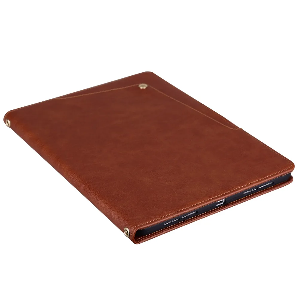 Premium Protective Flip PU Leather Tablet Case - Business Wallet Style