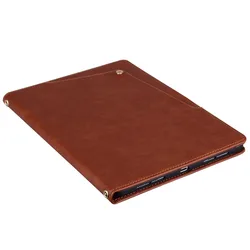 Premium Protective Flip PU Leather Tablet Case - Business Wallet Style - HONOR YAG W19 (Brown)