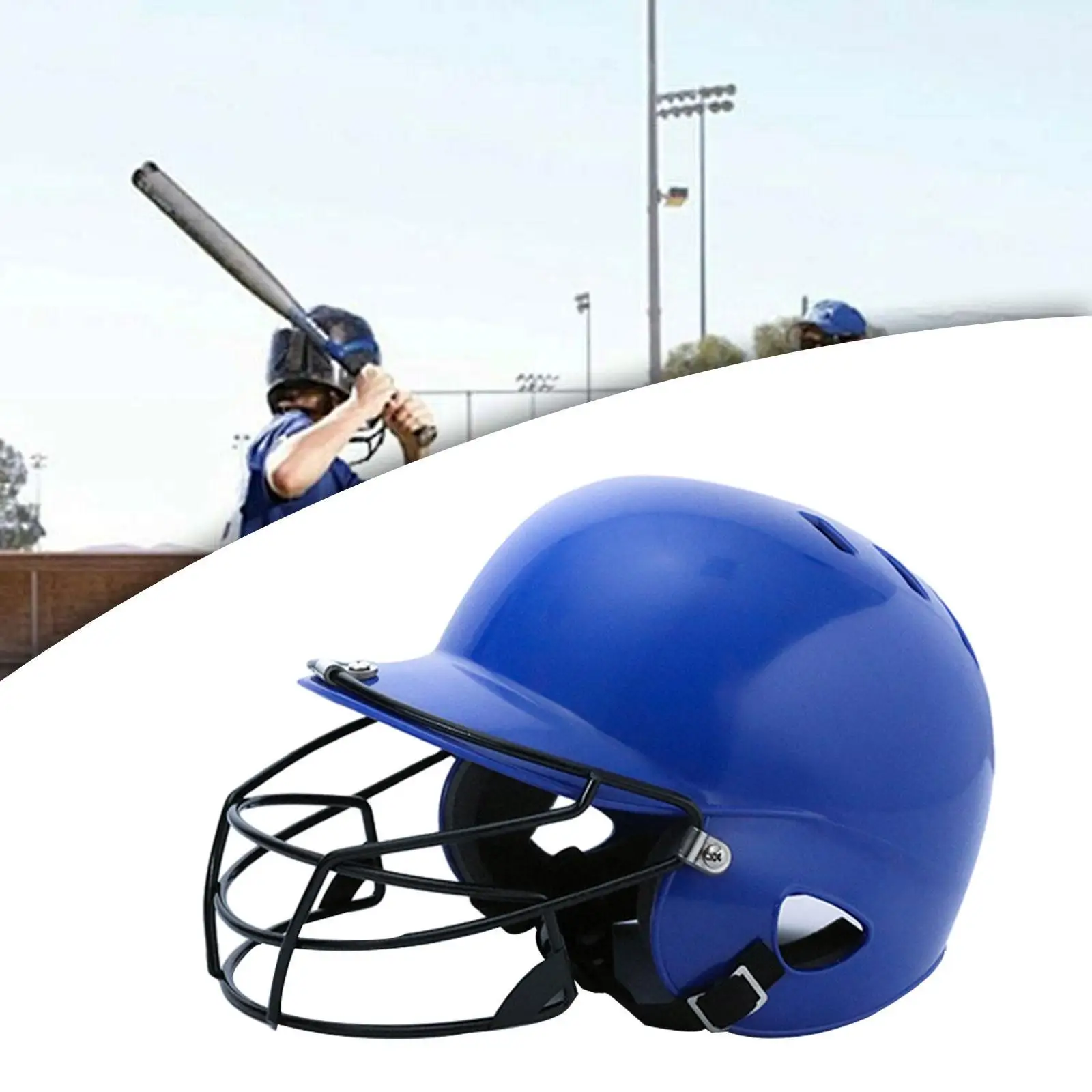 Baseball Batting Helmet Breathable Softball Helmet for Game Training Sports