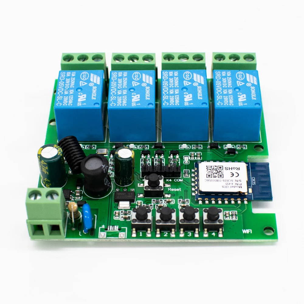 Smart Home Automation WiFi Relay Controller with APP Remote Control and Voice Assistant Compatibility