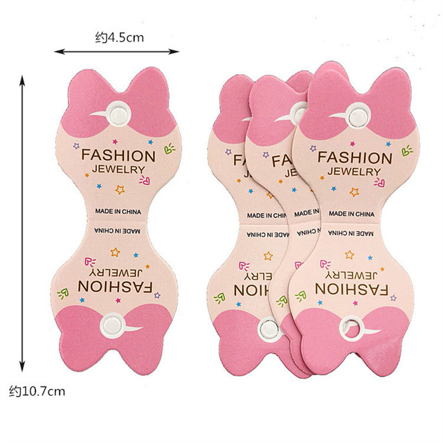 Kraft Paper Packing Tag Cards for Handmade Hair Jewelry Display Cute Bear Cat Face Stamp Paper Hairband Hanging Price Tag