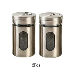 Stainless Steel Spice Storage Box and Condiment Organizer Set (Two pieces)