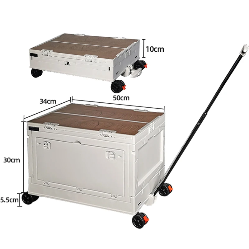 50L/65L Folding box table, Outdoor picnic camping box, Car trunk storage box table, Large capacity drag box