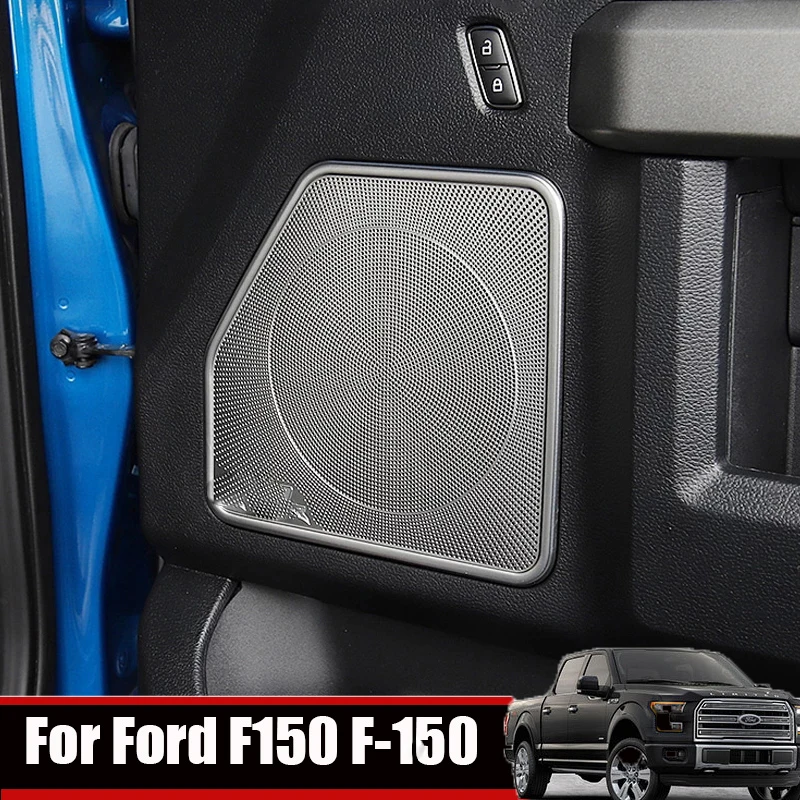Per Ford F150 F-150 2015-2021 Car 4 Door Audio Speaker Altoparlante Cornice Corno Decorazione Copertura Trim Accessori Interni