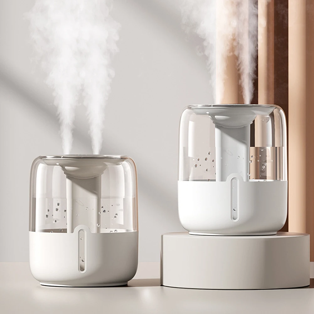 6.8L Air Humidifier Dual Nozzle Humidity Diffuser Digital Display Cool Mist Humidifier Portable 3 Modes for Living Room Bedroom
