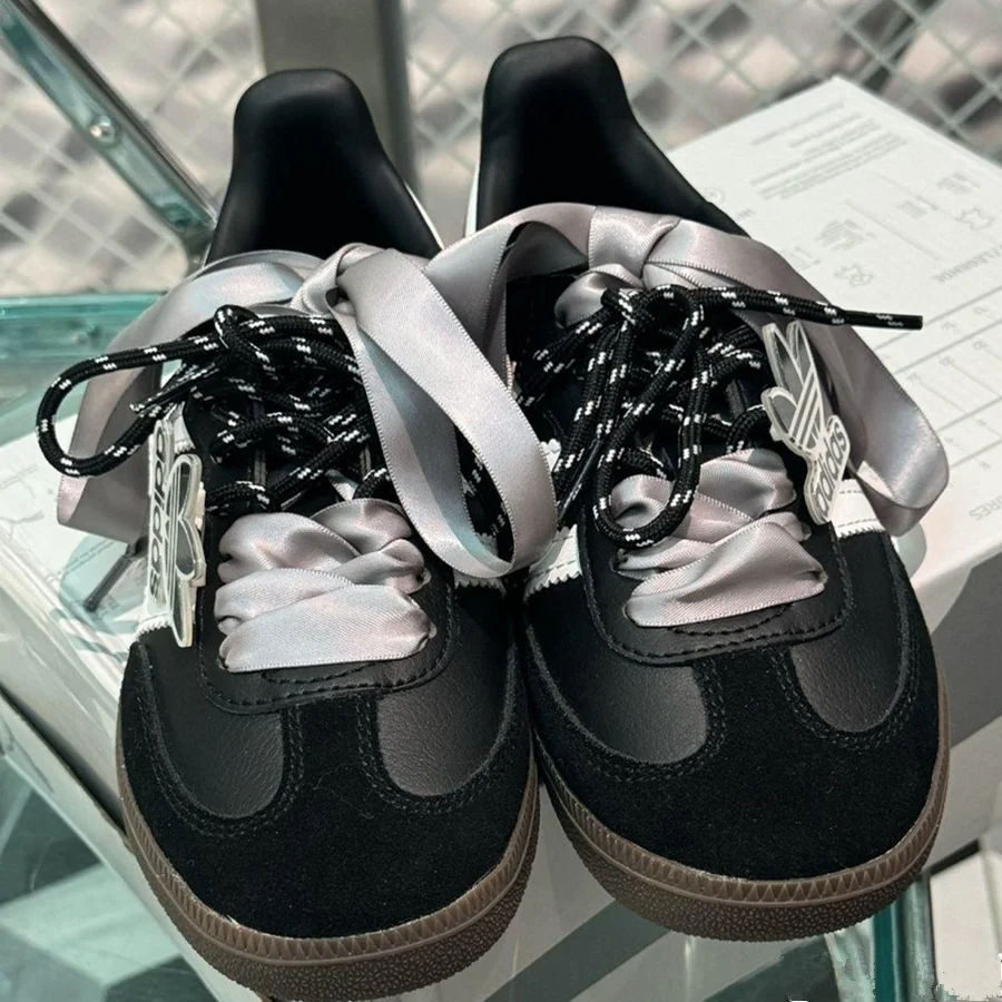 2 cm verbreiterte Schnürsenkel aus Seidensatin, DIY-Kombination für deutsche Trainingsschuhe, Bandschnürsenkel, Turnschuhe, lässige Sportschuhe, Schnürsenkel – Detail 4