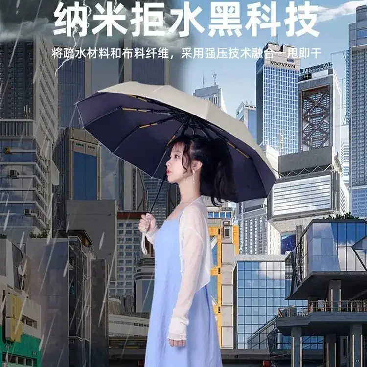Fully automatic 24 bone men's and women's folding sun protection and UV protection folding sun umbrella（There is no box.）