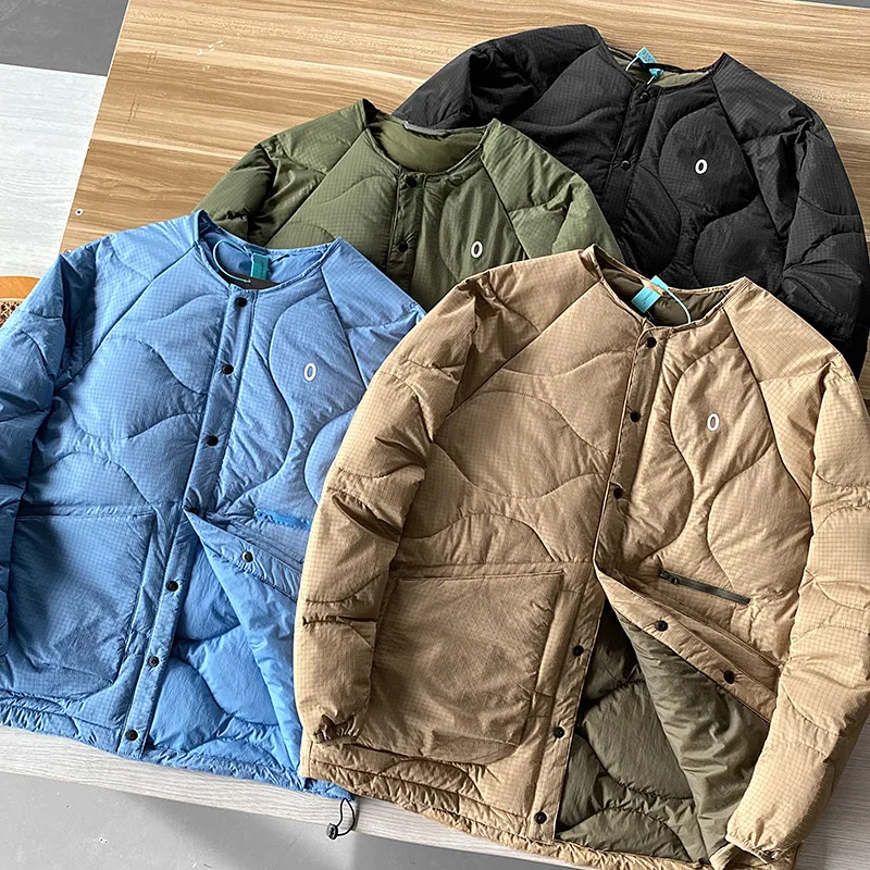 Japanese Duck Down Jacket Autumn Men Women Loose Shoulder Urban Sport Lightweight Coat Outdoor Trekking Camping Ski down jackets
