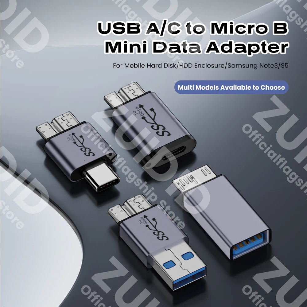 USB A/C to Micro B 3.0 Adapter 10Gbps Super Speed Data Sync Converter Macbook Pro Samsung HDD SSD Type C to Micro B Adapter usb adapter