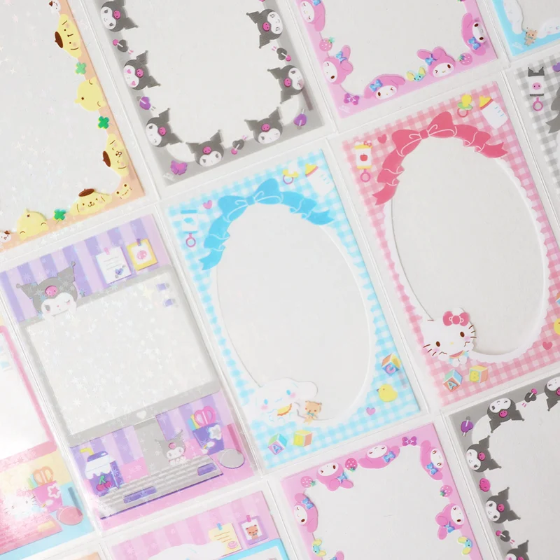 Cute Japanese Cartoon Characters Kpop Photo Card Holder Idol Laser Photo Protective Display Sleeves 20pcs/lot Kawaii Stationery card holder card protector idol card protector