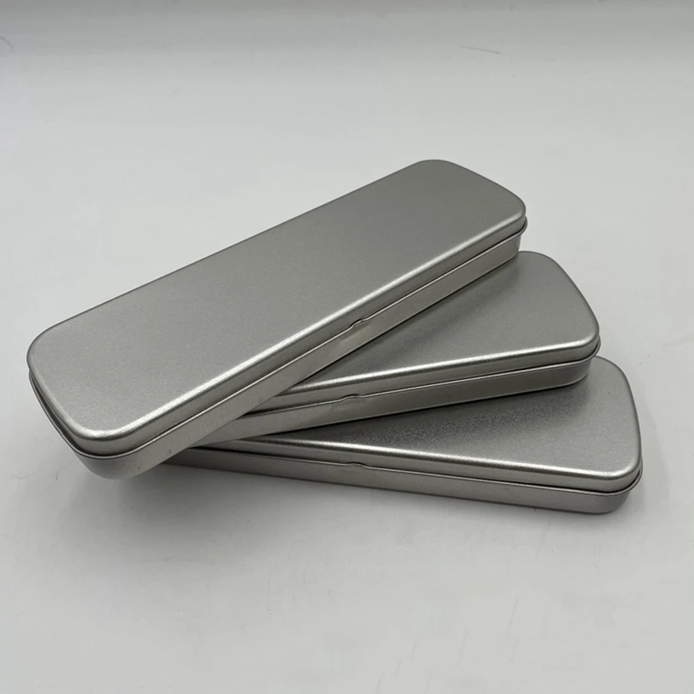 3 Scatole Portapenne Metalliche GooDengFull - Contenitori Argento Per Penne E Oggetti Da Scrivania