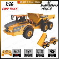 Double E E581 1/16 RC Truck 2.4G Remote Control Dump Truck Model LED Light Engineering Vehicle Electric Toy Car Gift for Boy 1
