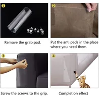 8 sztuk drapak dla kota Post odstraszający podwójna taśma przeciw zarysowaniu kot kanapa pokrowiec na meble kot scratch Guards Sofa ochrona 2