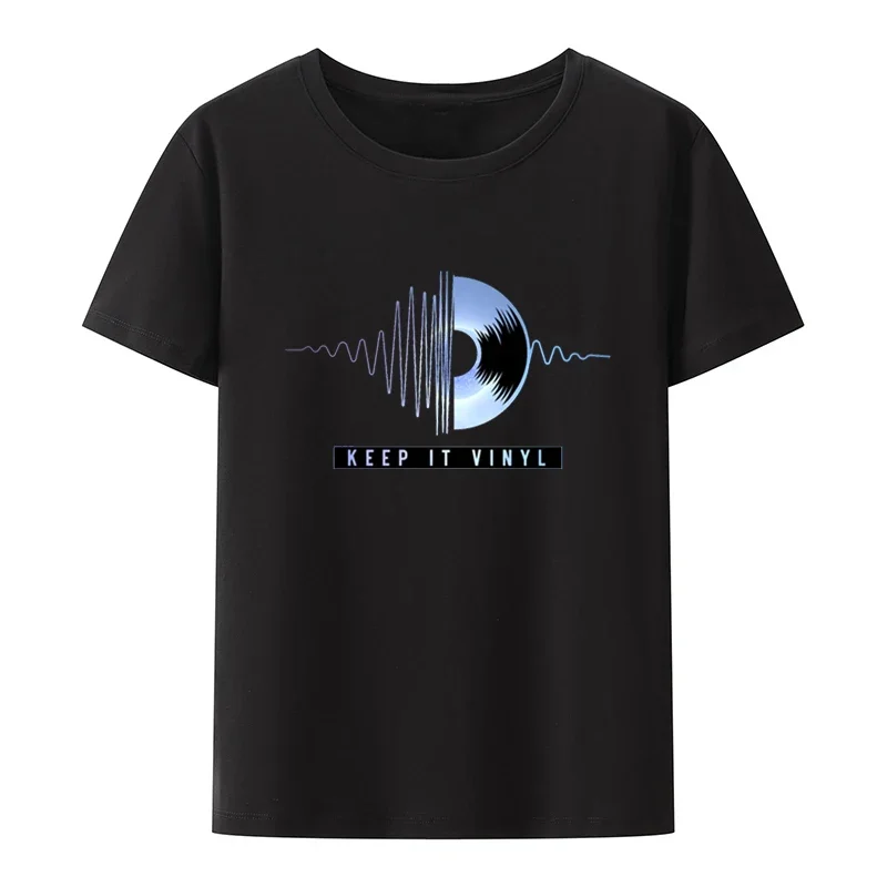 

Vinyl Music DJ Record Prints Graphic Tops Camiseta Hombre O-neck Man Shor Sleeve T-shir T Shirt for Men Clothing Creative Print