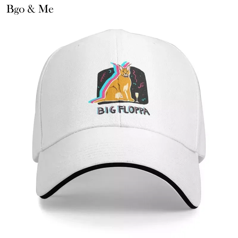 

2023 New Punk Aesthetic Big Floppa Baseball Cap For Women Men Breathable Glitch Caracal Cat Dad Hat Sports