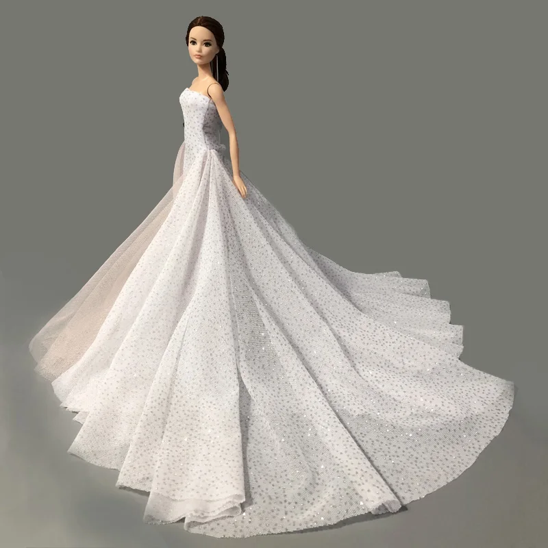 Barbie Doll Clothes Wedding Dress Party Gown 1/6 Doll Accessories