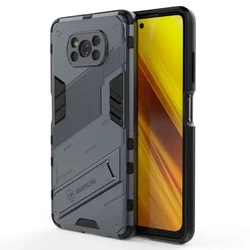 Poco Series Shockproof 360° Bumper Case with Punk Back Panel - Poco M3 Pro (4G) (GRAY)