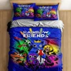 Graffiti Rainbow Friends Cartoon Duvet Cover UK Single Double King US Twin Full Queen Size Bed Linen Set 1