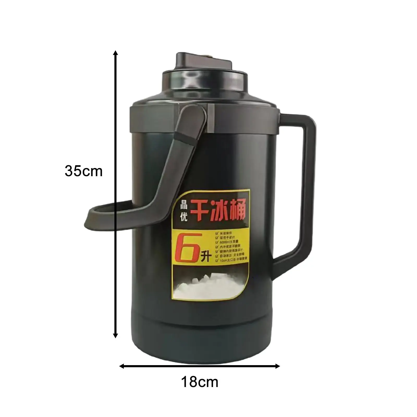 Dry Ice Bucket Dry Ice Storage Bucket Thermal Water Bottle Storage Container for Catering Events Home Buffets Restaurants