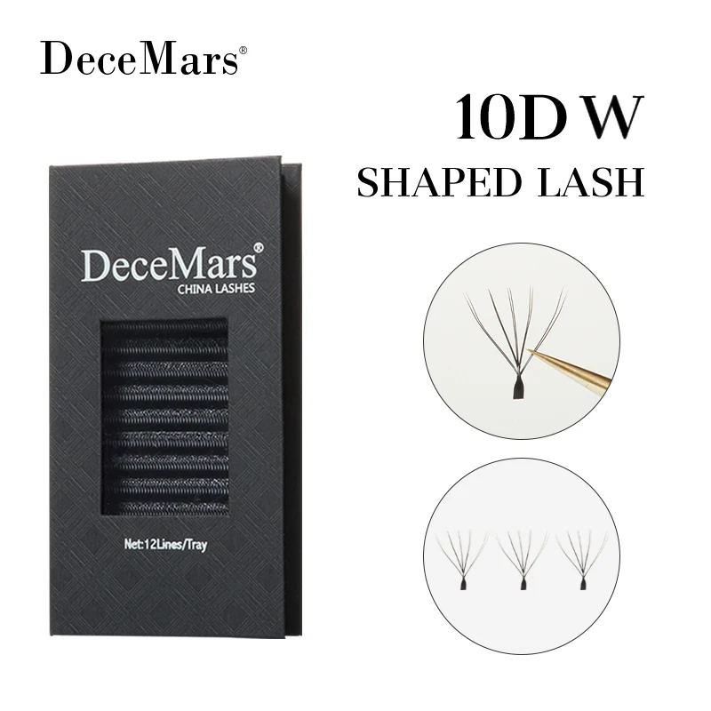 DeceMars 10D - W Shaped Eyelash Extension