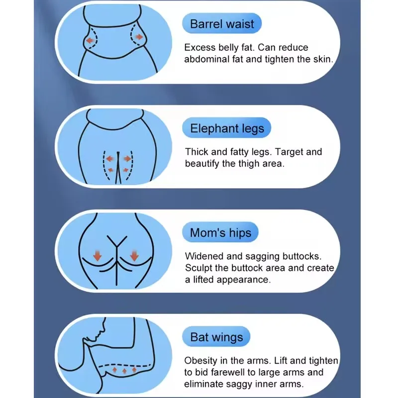 Body Slimming 40K Ultrasonic Vacuum Cavitation Fat Reducer Slimming Anti-Cellulite Machine Fat Removal Massager Weight Loss Fast