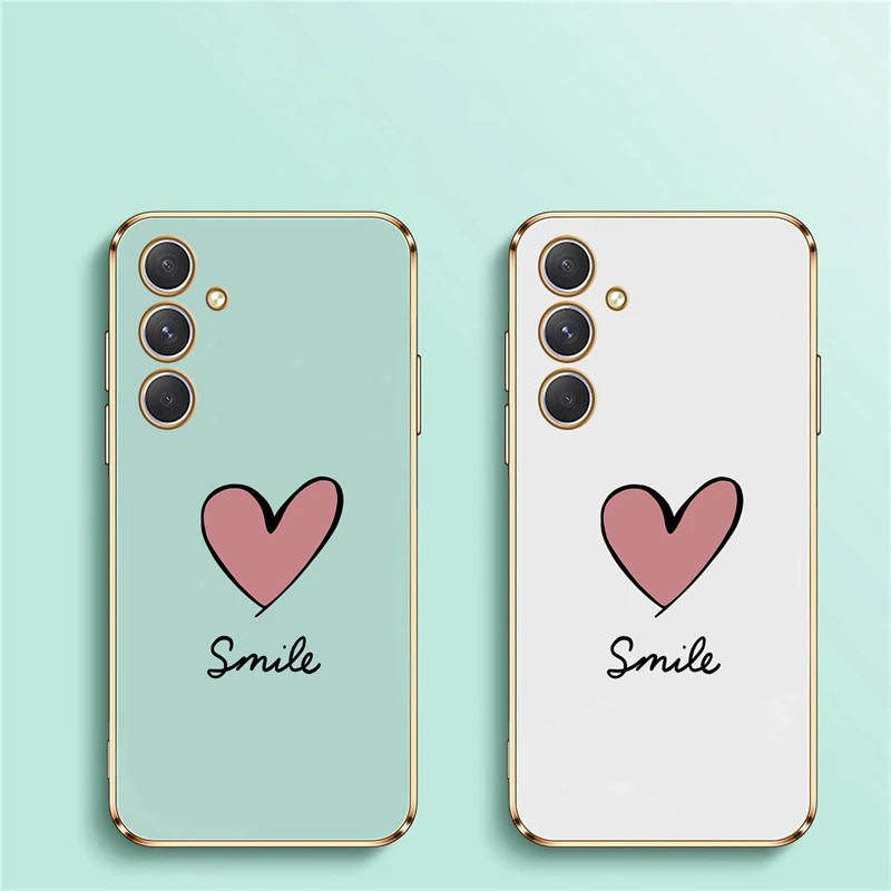 Pattern Smile Plating Shockproof Silicone Cover, Soft Case