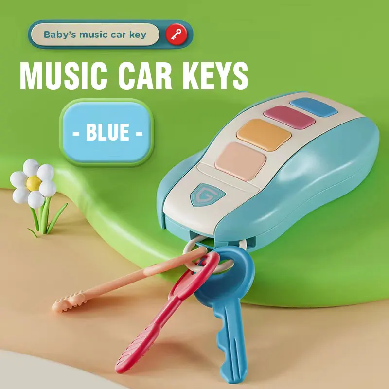 Baby Toys Musical Car Key Vocal Smart Remote Car Voices Pretend Play Educational Toys For Kids Sound Singing Toys Xmas Gifts 6