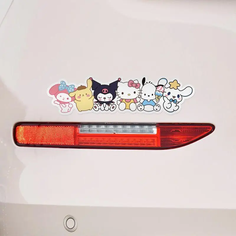 

Sanrio Hello Kitty Kawaii Anime Car Decoration Universal Sticker Car Stickers Water Proof Car Door Cover Body Decoration Cute 23