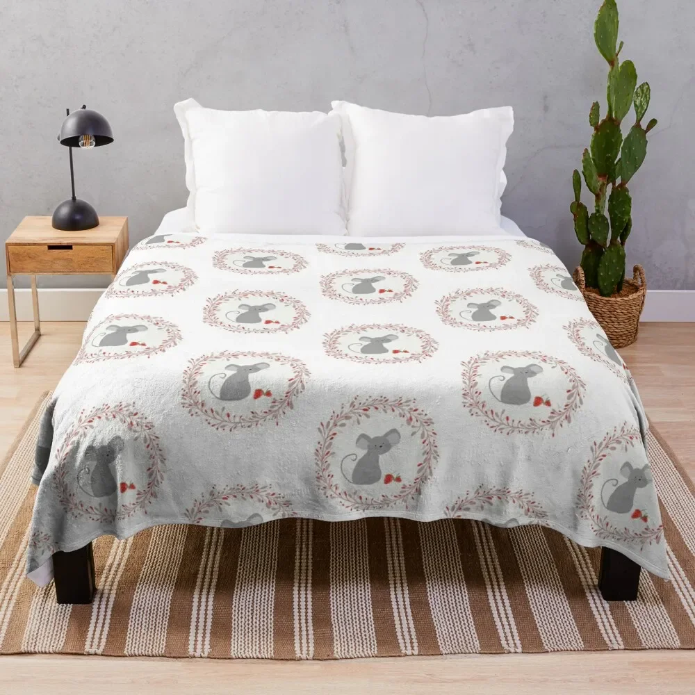 

Country Mouse Throw Blanket anime valentine gift ideas Blankets