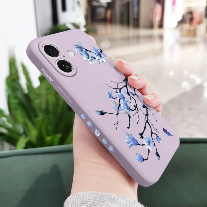 Blooming Orchid Silicone Phone Case Cover
