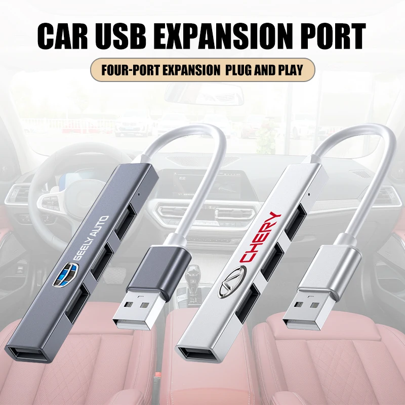 Araba şarjı ayırıcı USB 3.0 yüksek hızlı 4 Port adaptörü Subaru Tribeca