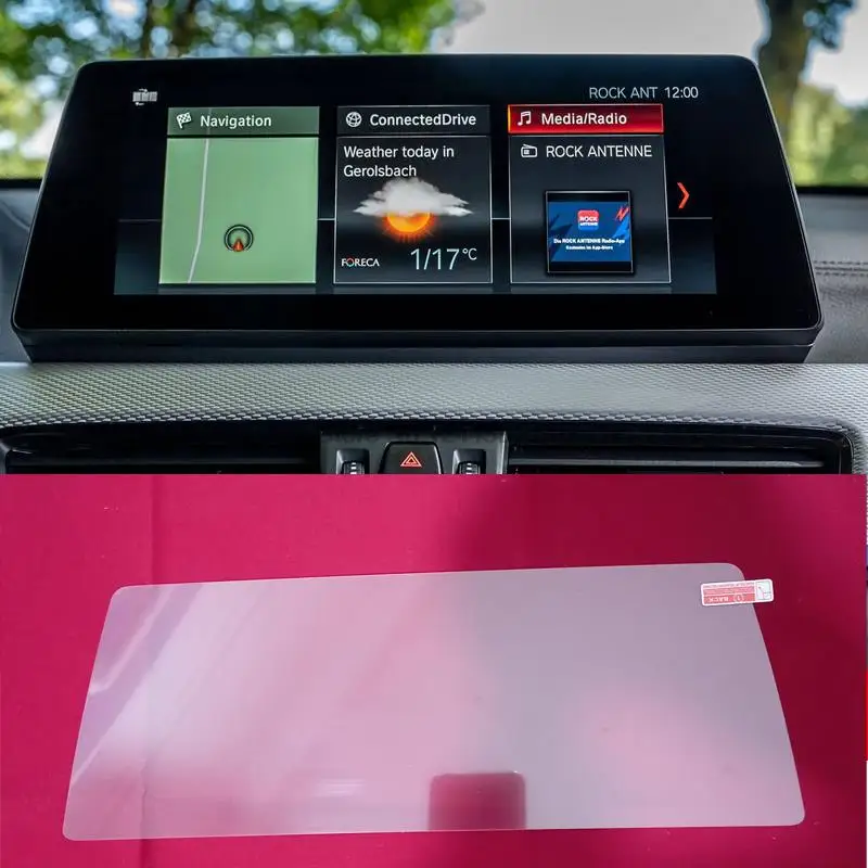 

Tempered glass protective film For BMW X1 F48 2016-2020 Automotive interior GPS navigation film LCD screen Anti-scratch Film