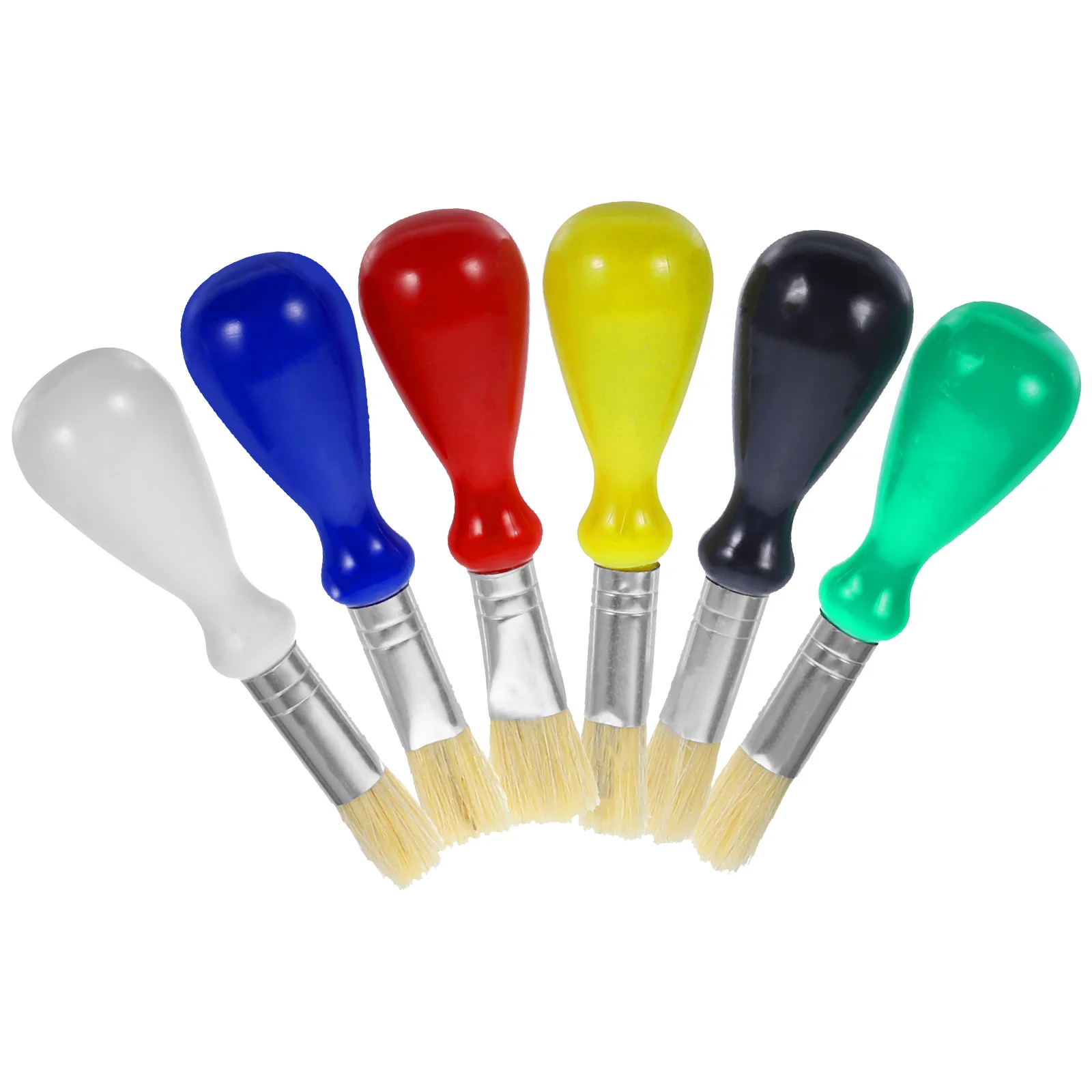 

6 Pcs Portable Painting Brush Child Toddler Kids Suit Mini Canvases Plastic Supply Convenient Artist