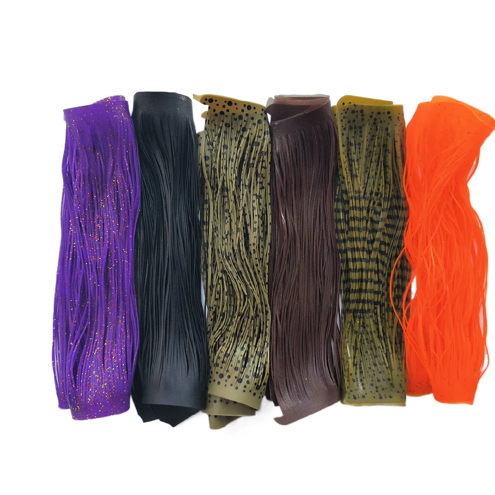 396 (2*198) Stränge Angelköder Silikon Tabs Röcke Schichten Material für Tackles Handwerk DIY Spinner Jigs Buzzbaits TC13589N