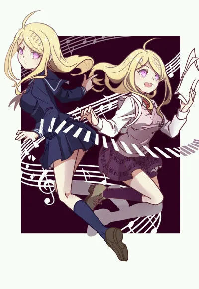 Danganronpa 2: Kaede Akamatsu | School Uniform Cosplay Costume Set 22 Danganronpa 2 Kaede Akamatsu School Uniform Cosplay Costume