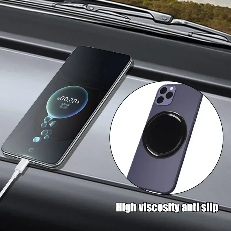 Car Dashboard Non-Slip Adhesive Pads - Vehicle Interior Anti-Slip Mats Set