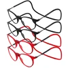 4PCS New Magnet Hanging Neck TR90 Reading Glasses Men Women Anti-Blue Light Portable Ultra-light Computer Spectacles Round-Frame