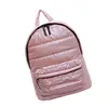 Women's Lightweight Quilted Backpack Metallic Puffer Shoulder Bag with Zippered 5