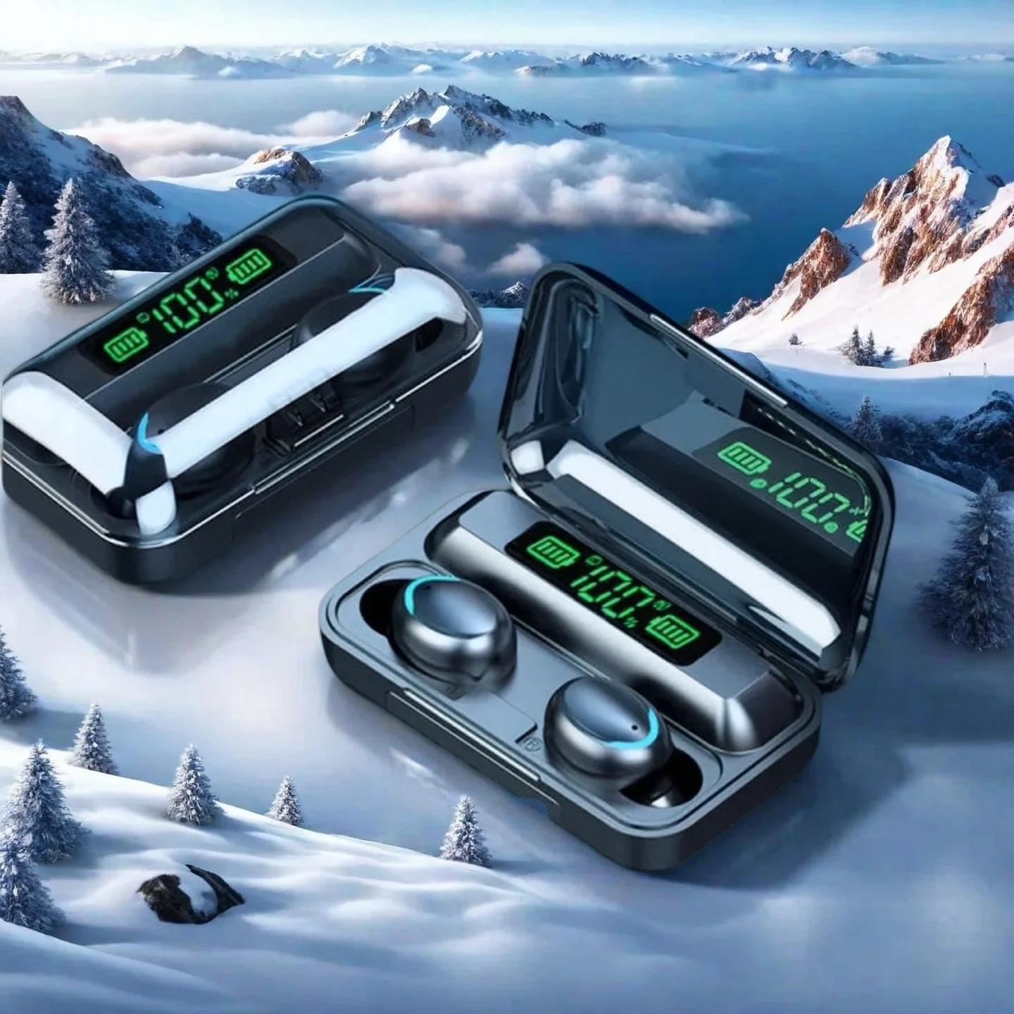 Waterproof Bluetooth Headset Handsfree Touch Stereo Bass Sports Headset