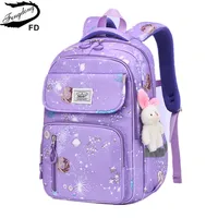 Kawaii School Backpack for Girls Elementary School bag for students Children Gift Pink Purple Bookbag primary girls schoolbag 1