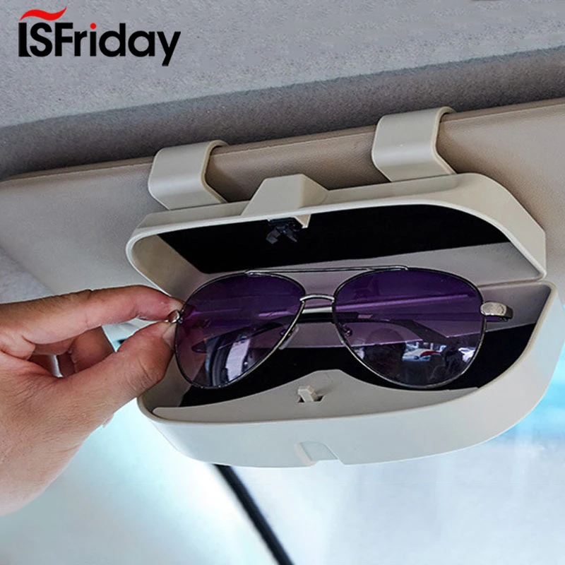 

1PC Car Glasses Box Car Sun Visor Glasses Case Organizer Glasses Box Holder Visor Sunshade Glasses Holder Organizer Box